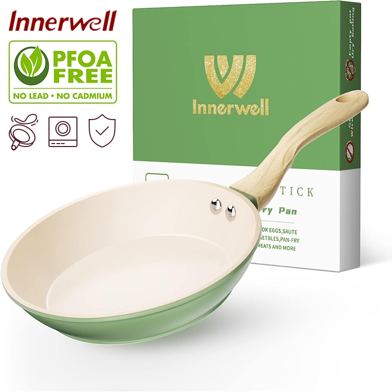 Picture of Innerwell 8 Inci NonStick Frying Pan Healthy Ceramic Skillet PFOA ...