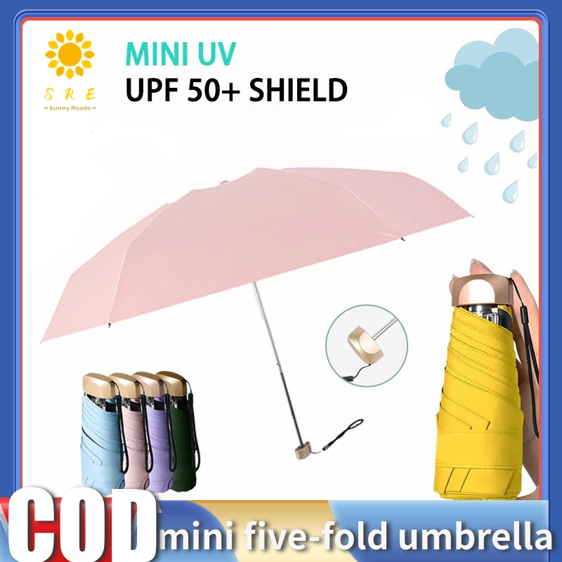 SRE*Mini Umbrella Folding Umbrellas Small Pocket Sunny lightweight
