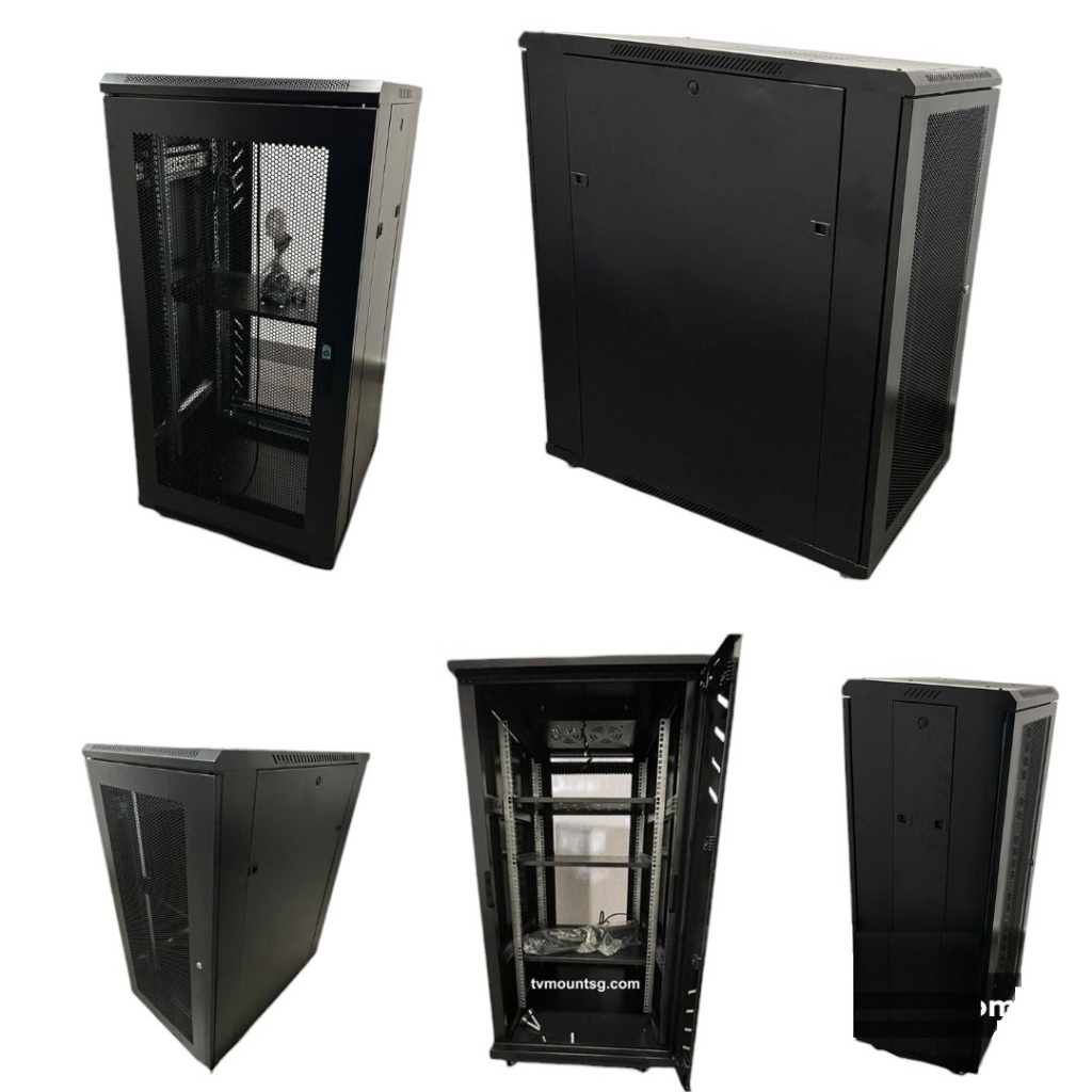 sg 15U 18U 22U 32U 37U 42U 60*80cm network cabinet assembled server ...