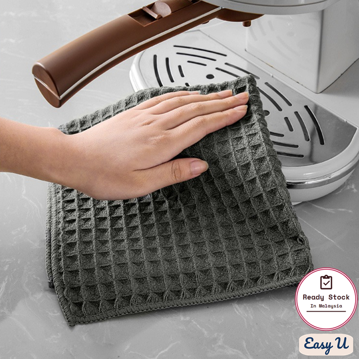 30CM/40CM Barista Coffee Plaid Cleaning Cloth Rag Coffee Machine Towel ...