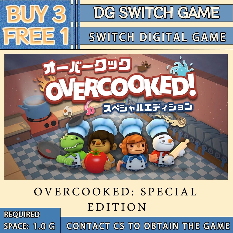 Overcooked: Special Edition Nintendo Switch Digital Game （BUY 3 FREE 1 ...