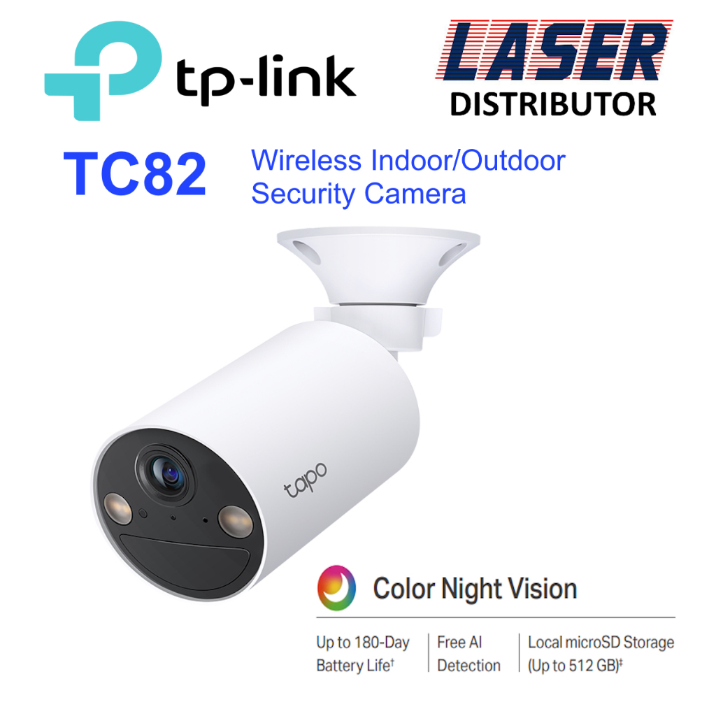 TP-Link Tapo TC82 Smart Wire-Free Indoor/Outdoor Security Camera ...