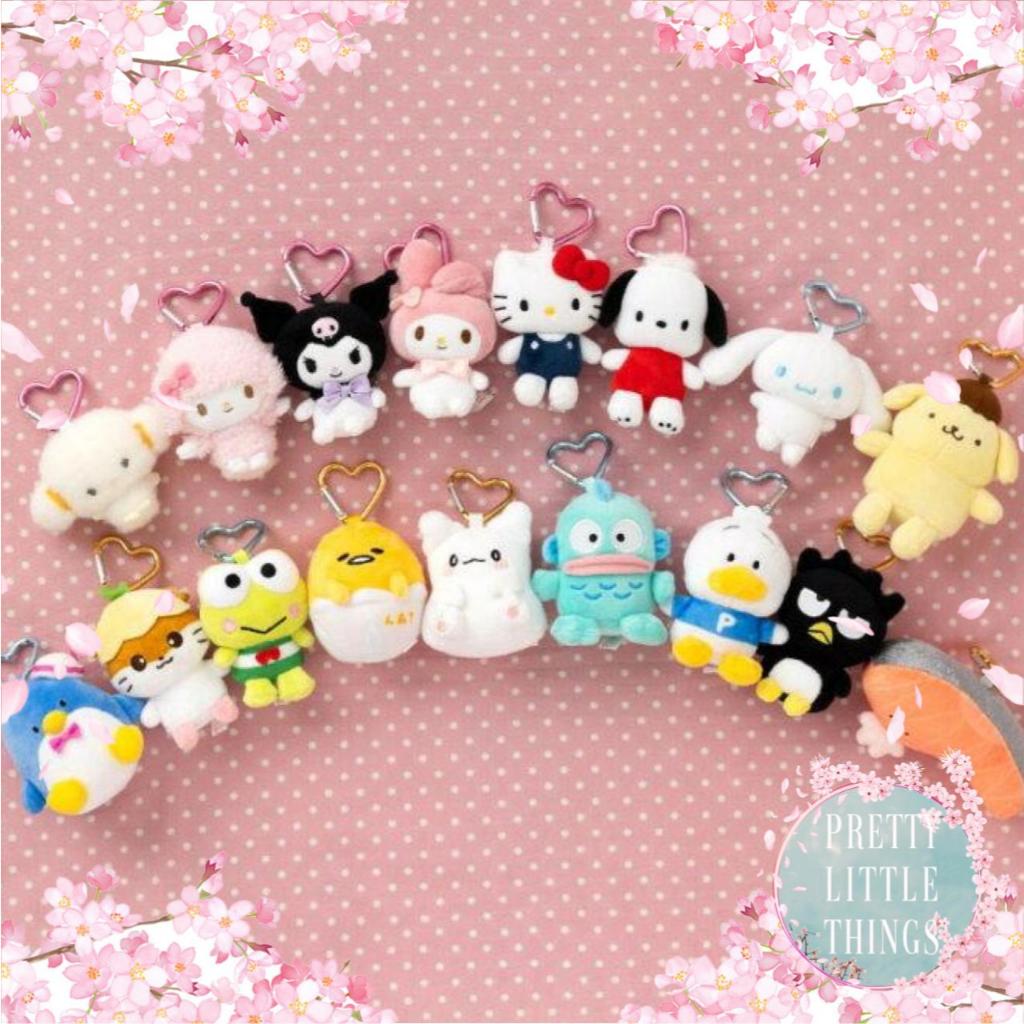 SG STOCK] SANRIO JAPAN SANRIO CHARACTERS MINI MASCOT HOLDER PLUSH