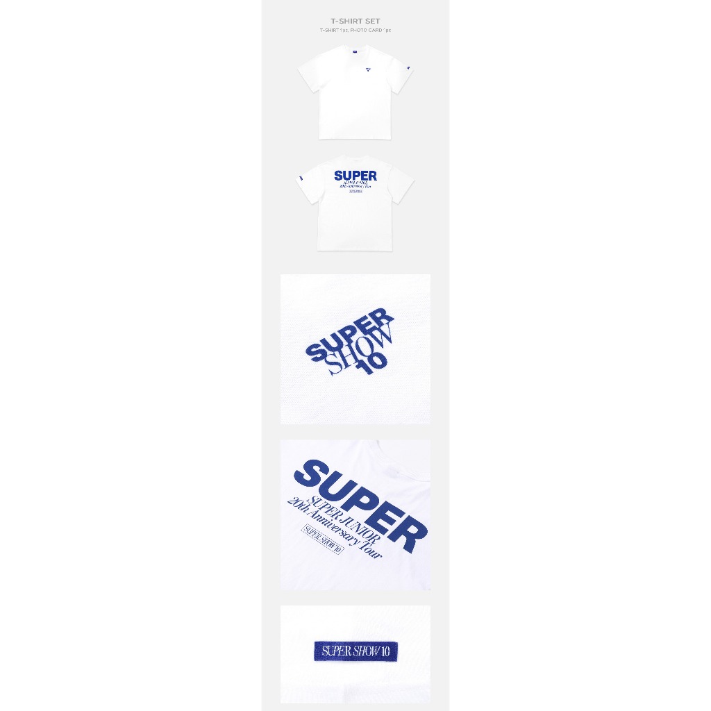 SUPER JUNIOR [SUPER SHOW 10] 20th Anniversary Tour MD / T-shirt