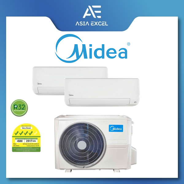 MIDEA MAE-3M21D + MSEID-09(S) ALL EASY PRO 9000 BTU R32 SYSTEM 2 ...