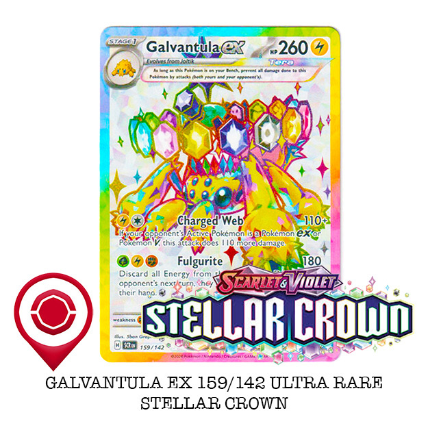 Stellar Crown: Galvantula EX 159/142 Secret Rare | Shopee Singapore