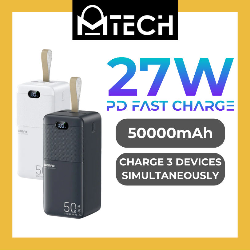 REMAX Piloteer Series PD+QC Fast Charging 50000mAh Power