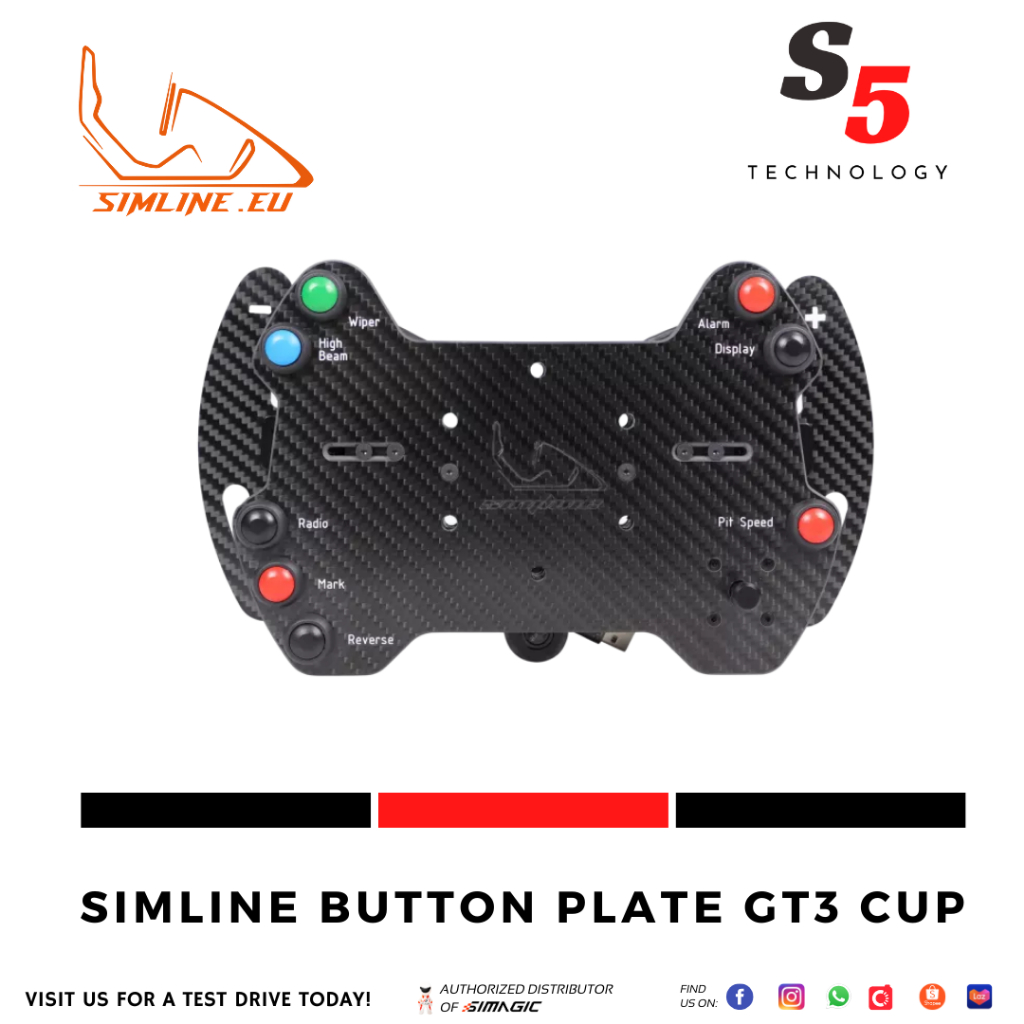 Simline Button Plate GT3 Cup / Racing simulator wheel / racing wheel ...