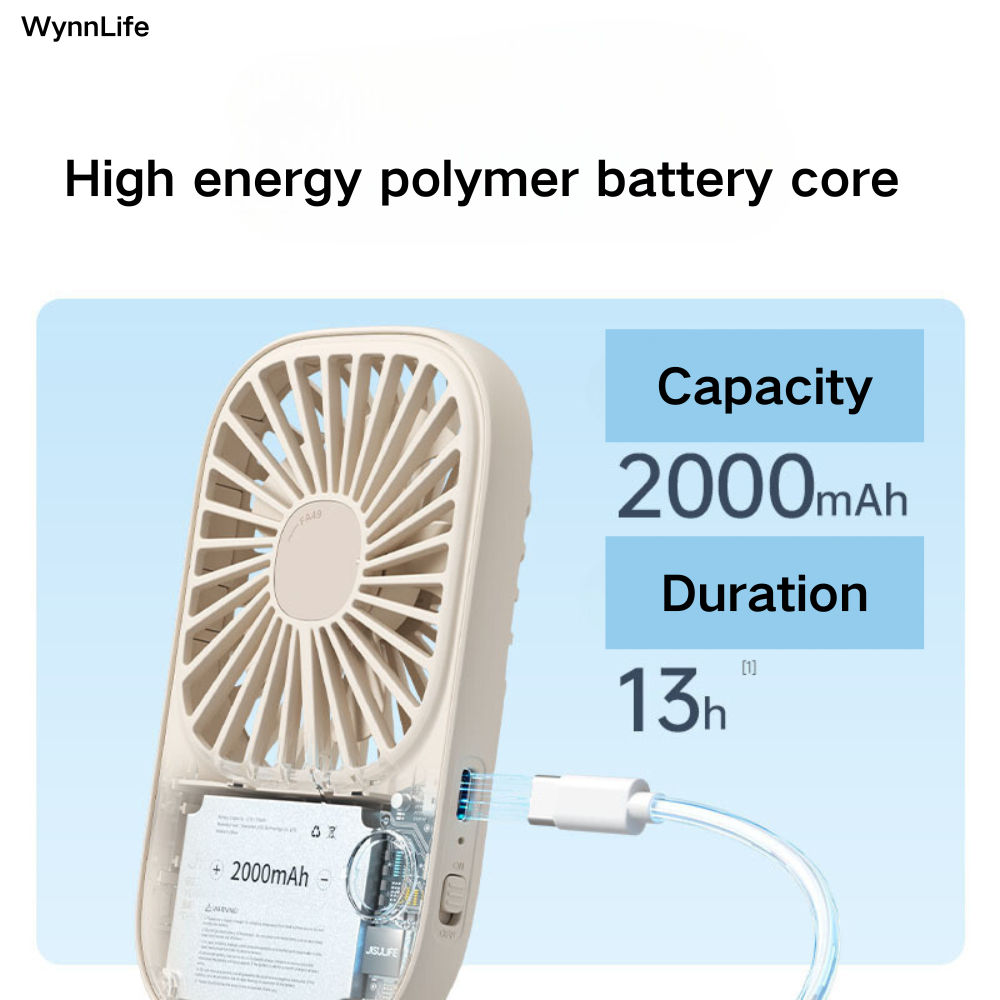 [SG Ready Stock]Portable Handheld Pocket Mini Fan Rechargable Slim And ...