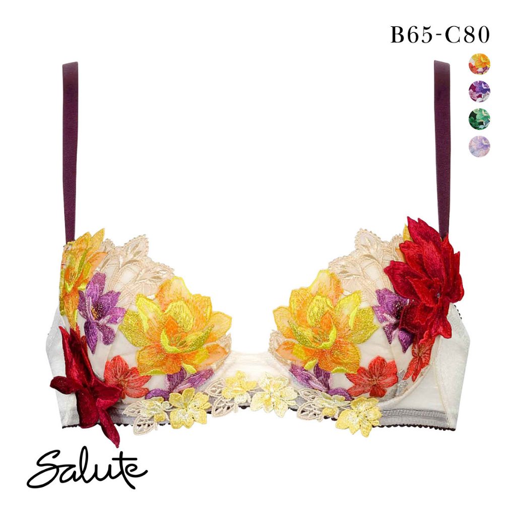 Wacoal Salute 30G BTJ430 P-UP push-up bra (Sizes B-C)(40BTJ430BCW2 ...