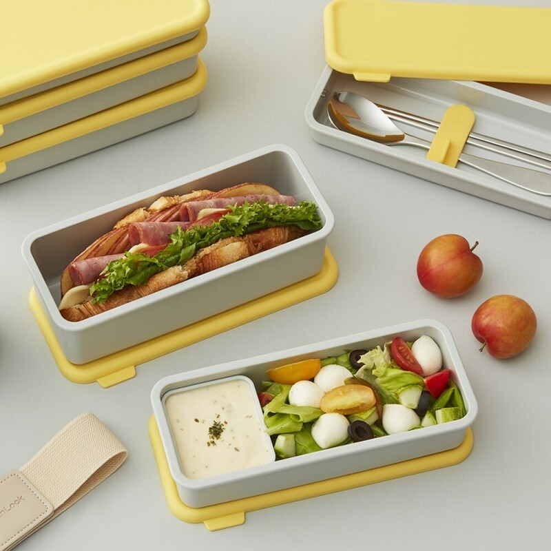 LocknLock DOSILOCK Lunch Box BPA Free Case Easy Cap Airtight cap 1/3 ...