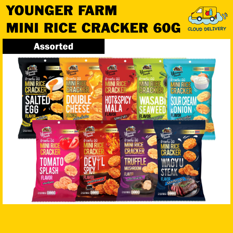 Younger Farm Mini Rice Cracker 60g - Expiry 20 Oct 2026 | Shopee Singapore