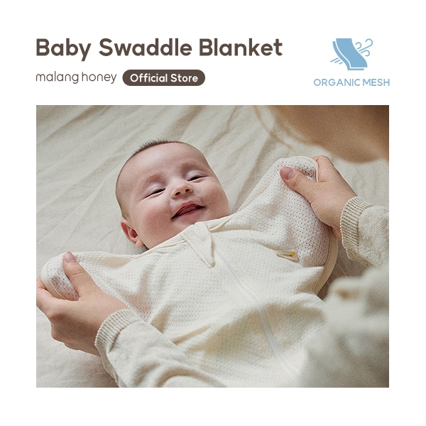 Malang Honey Korean Newborn Swaddle Blanket Sleep Sack Butterfly Shape Organic Mesh 4 Seasons Shopee Singapore