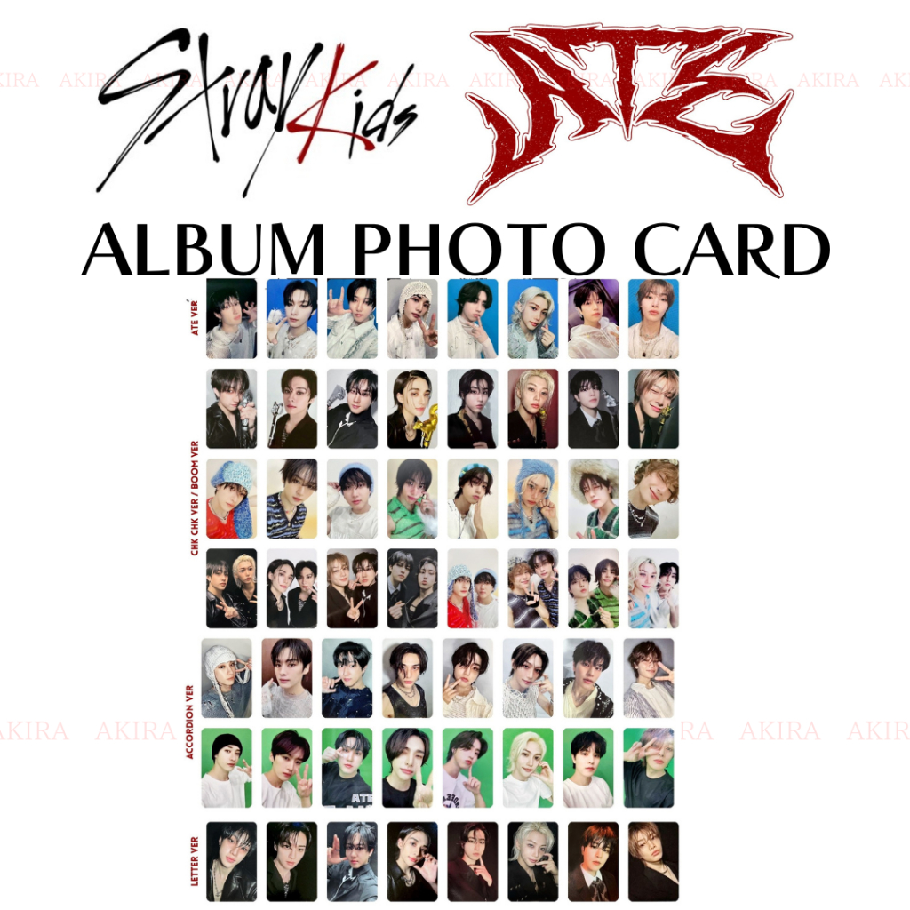 STRAY KIDS MINI ALBUM ATE OFFICIAL ALBUM PHOTO CARD / BANGCHAN LEE
