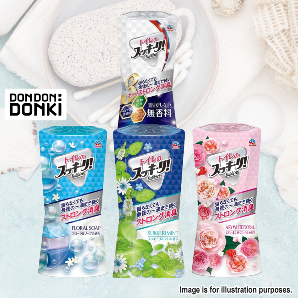 [DONKI]Earth Sukki-ri Toilet Deodorant (Assorted) 400ml | Shopee Singapore