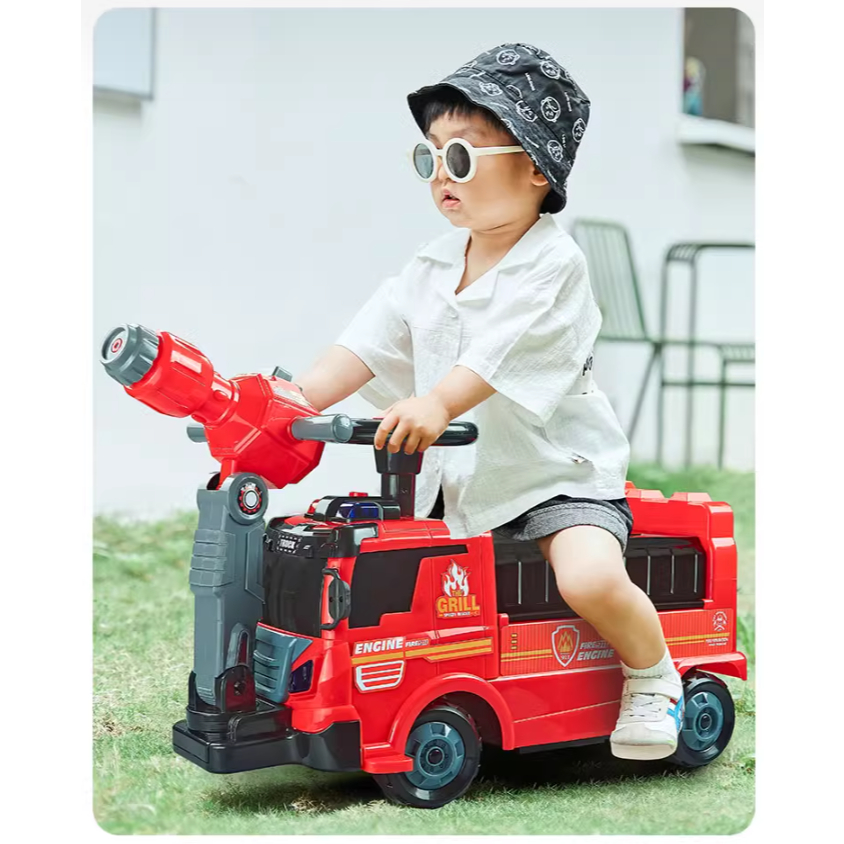 Fire Engine Children Kid Ride On Push Car | Shopee Singapore