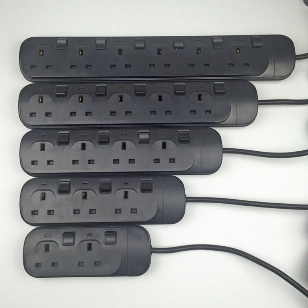 Power Extension Strip Cable Sockets For Local 3 Pin Plug 2m Cord ...