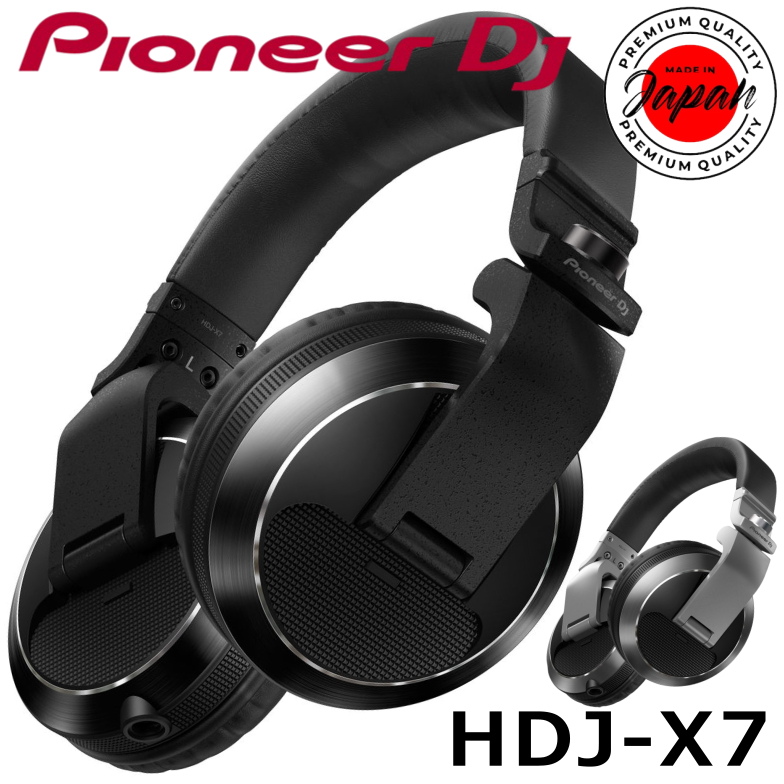 Pioneer DJ / HDJ-X7-K Black/HDJ-X7-S Silver Headphones wired On-ear music  live house club EDM 100% Authenticity direct from Japan | Shopee Singapore