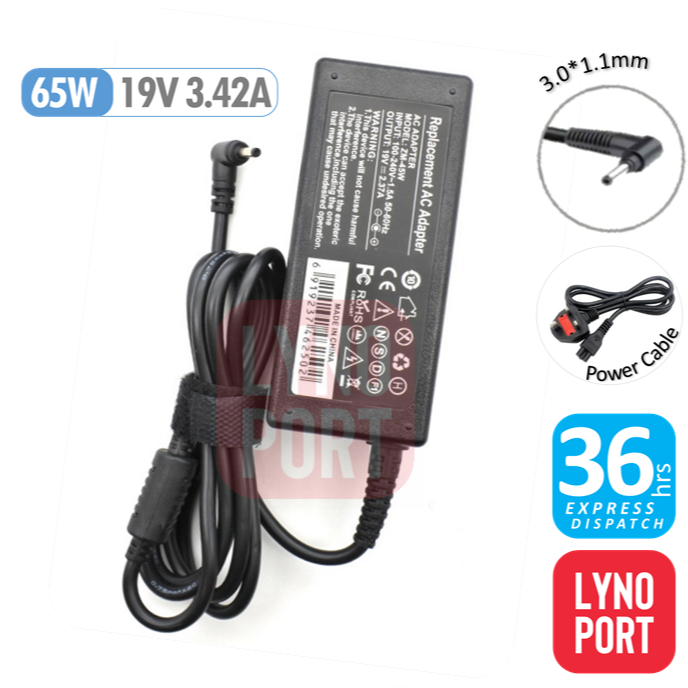 65W ACER SWIFT SF514 / SF113-31 / SF114-32 / SPIN 5 SP513-54N ...