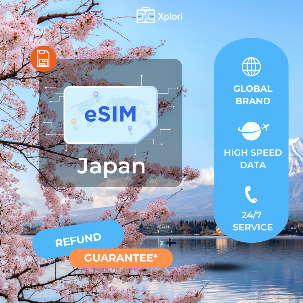 [ESIM] Japan Travel eSIM - High-Speed 4G/5G Unlimited Data (3, 5, 7 ...