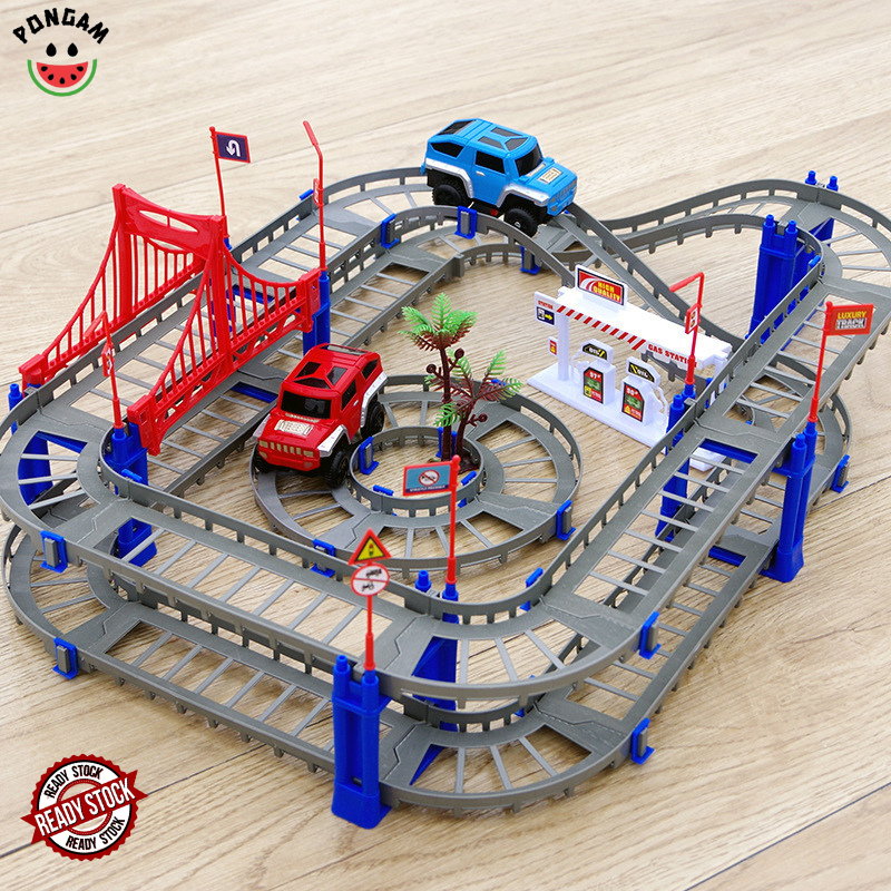 73pcs Magical Railway Road Track Car Set Toy Blocks 146pcs 231pcs ...
