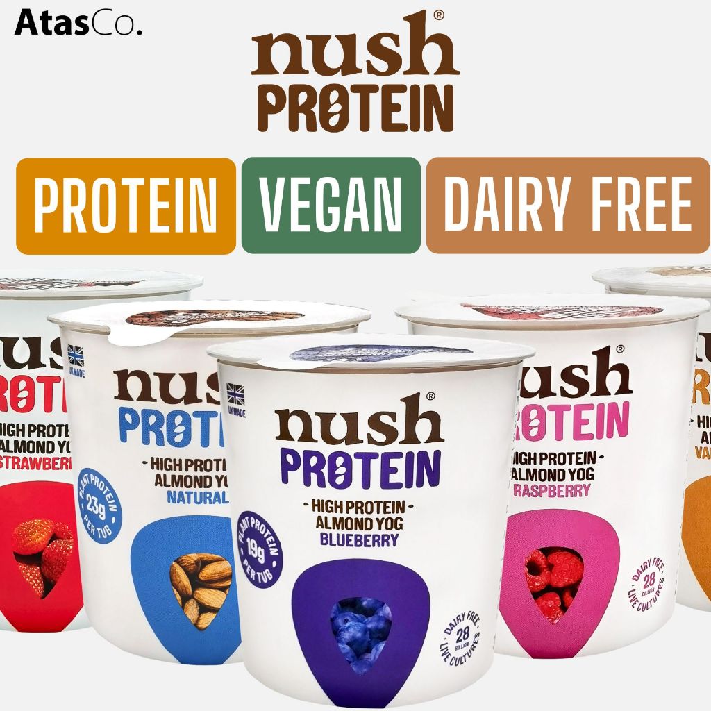 Nush High Protein Almond Dairy Free & Vegan Yogurts 350g [CHILLED ... - High Protein Vegan Almond Milk