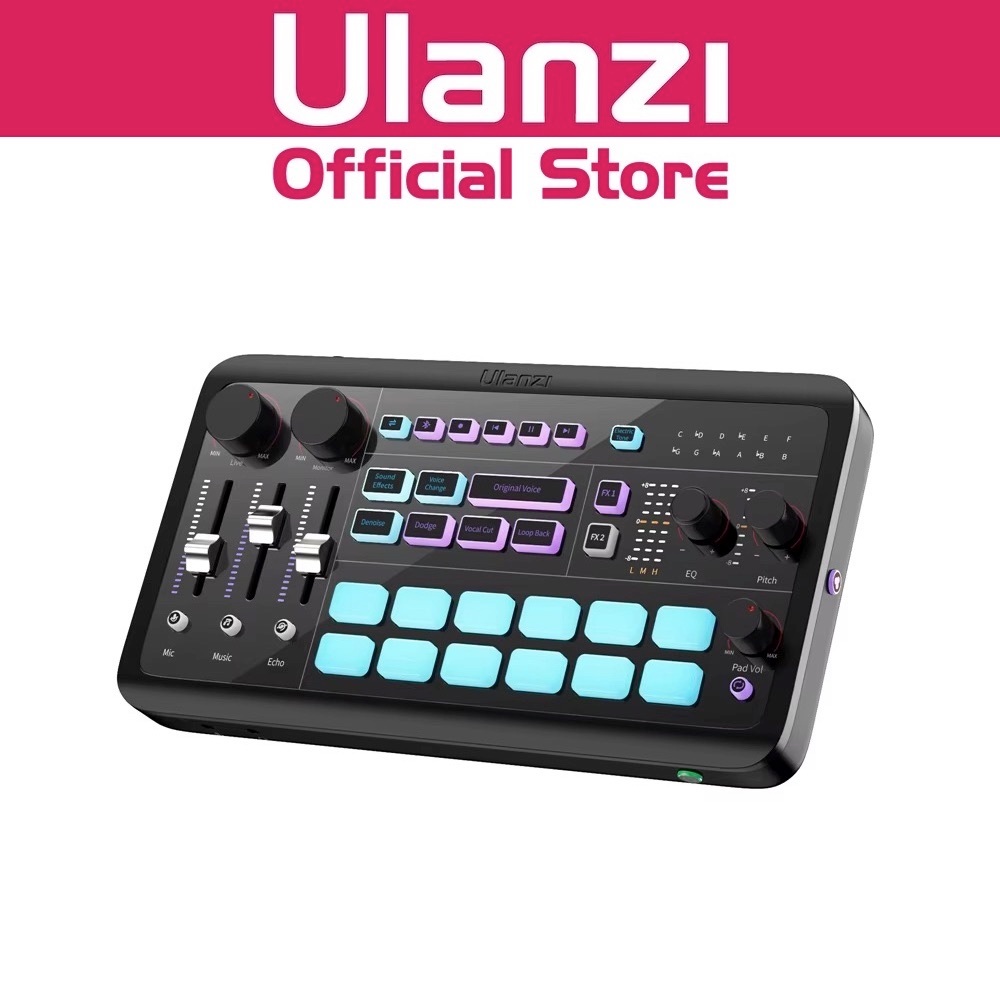 Ulanzi AX01 UCaster Live Sound Card Audio Mixer Control | Shopee Singapore