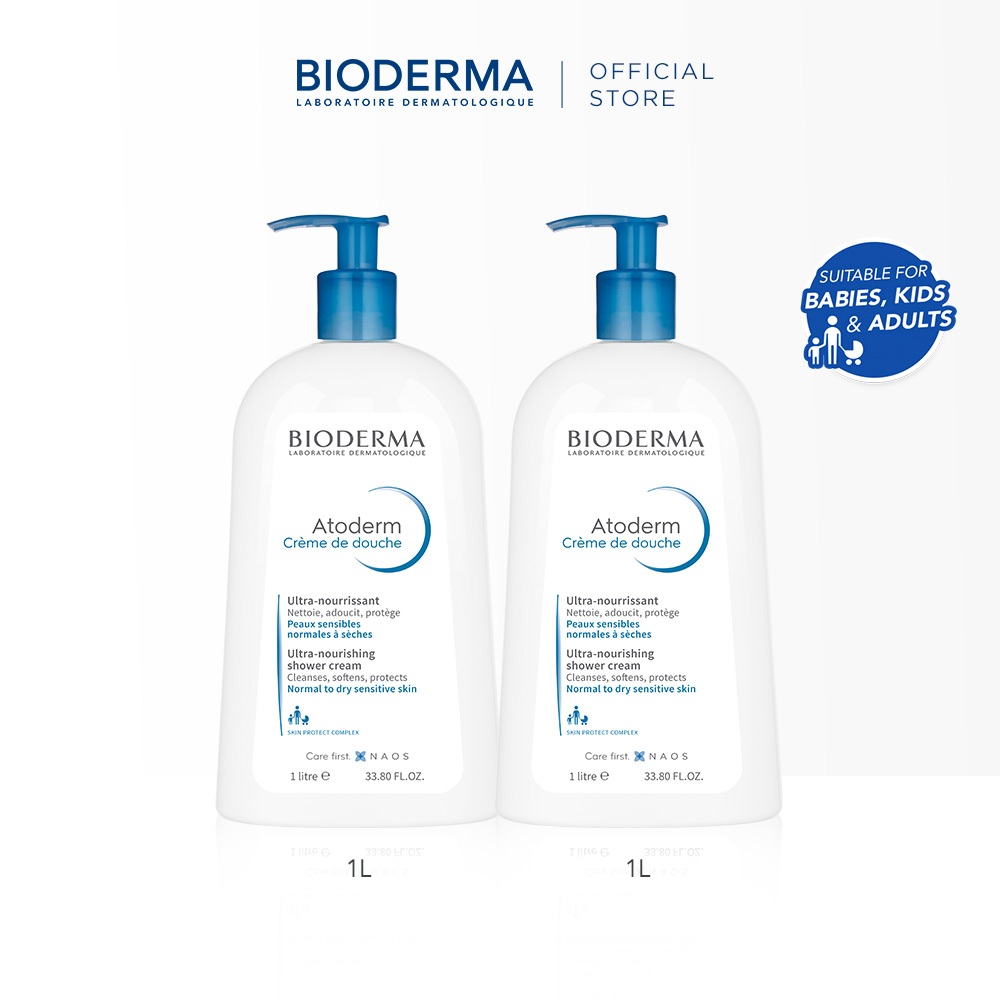 [Bundle] Bioderma Atoderm Creme de douche Ultra-nourishing Shower Cream ...