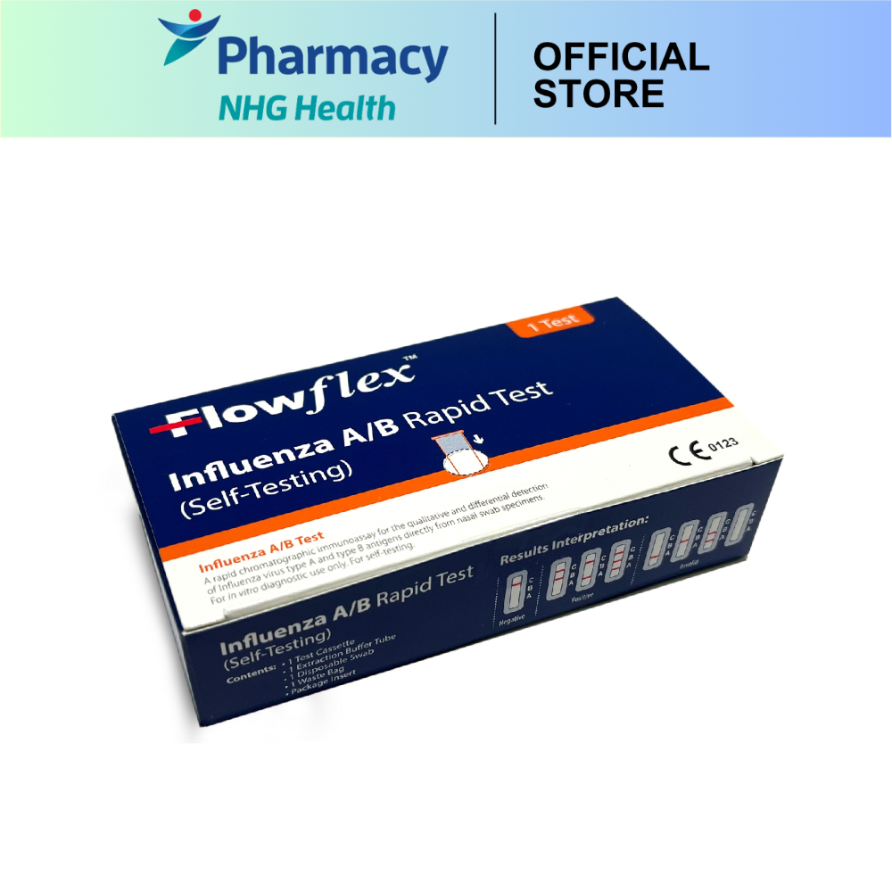 Flowflex Influenza A/B Rapid Test Kit 1 Piece (Expiry Date: Dec 2026 ...