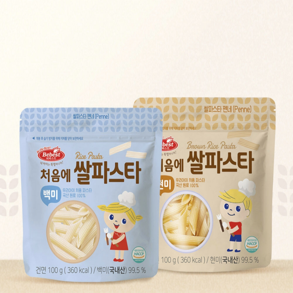 BebeFirst First Rice Pasta for Baby – White Rice or Brown Rice | Soft ...