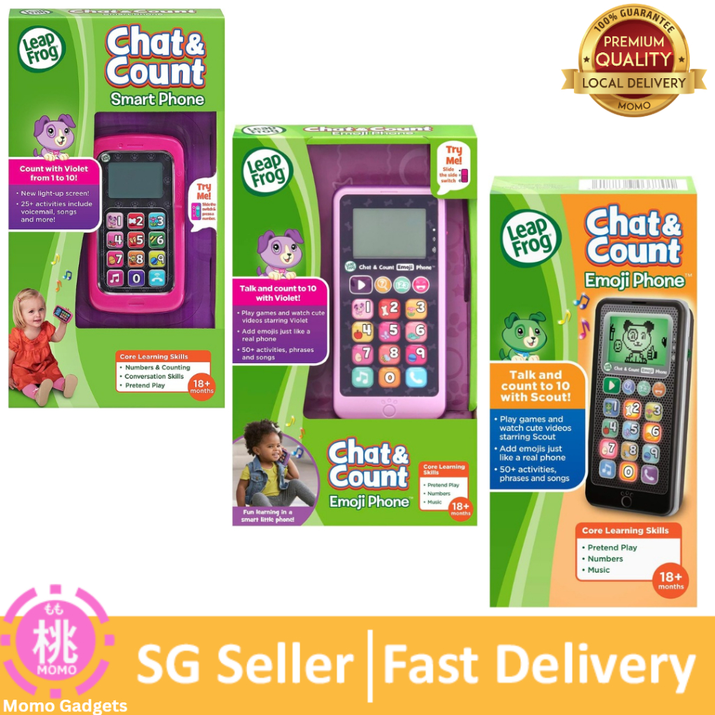 LeapFrog Chat And Count Smart Phone Emoji Phone Shopee Singapore