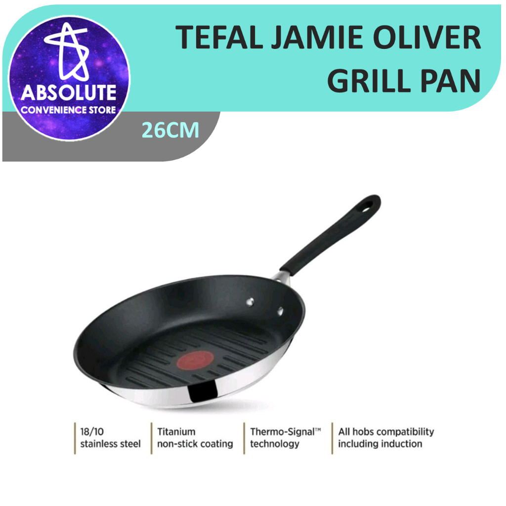 Tefal Jamie Oliver Grill Pan 26cm | Shopee Singapore
