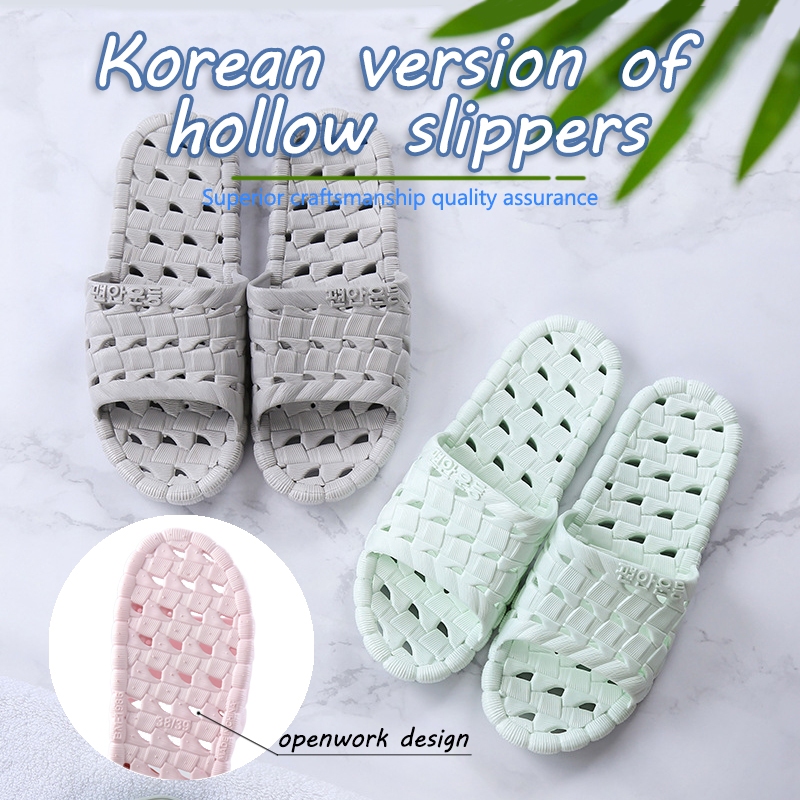 [🇸🇬SG Stock]Bathroom slipper soft bottom non-slip couple home slipper ...