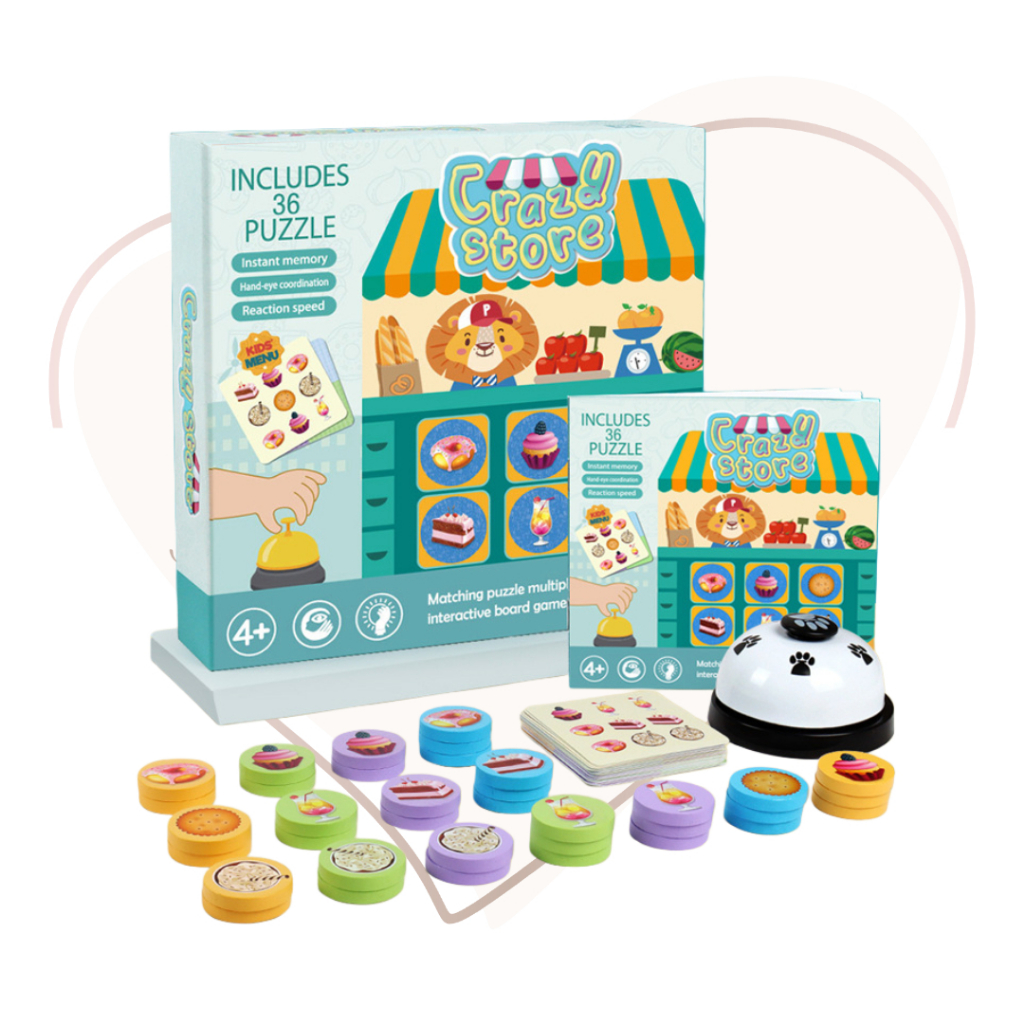 Logical Wooden Matching Puzzle Game Toddlers Kids Montessori Early ...