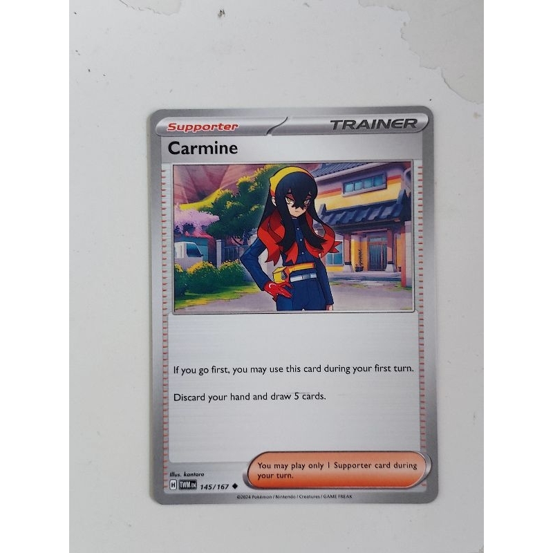 Pokemon carmine trainer supporter twilight masquerade card | Shopee  Singapore
