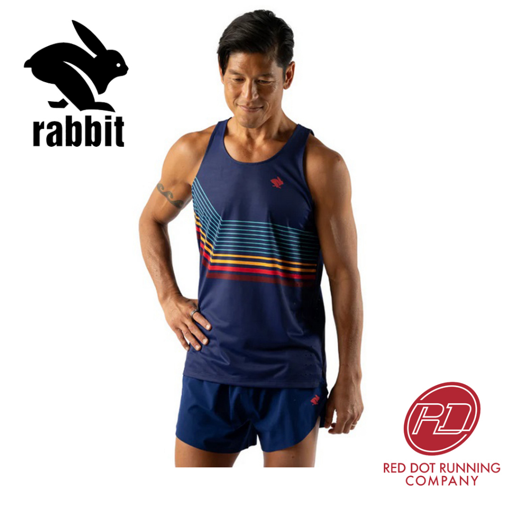 rabbit - Race Pace Tank - Beacon Blue Speed - Men's | Shopee Singapore