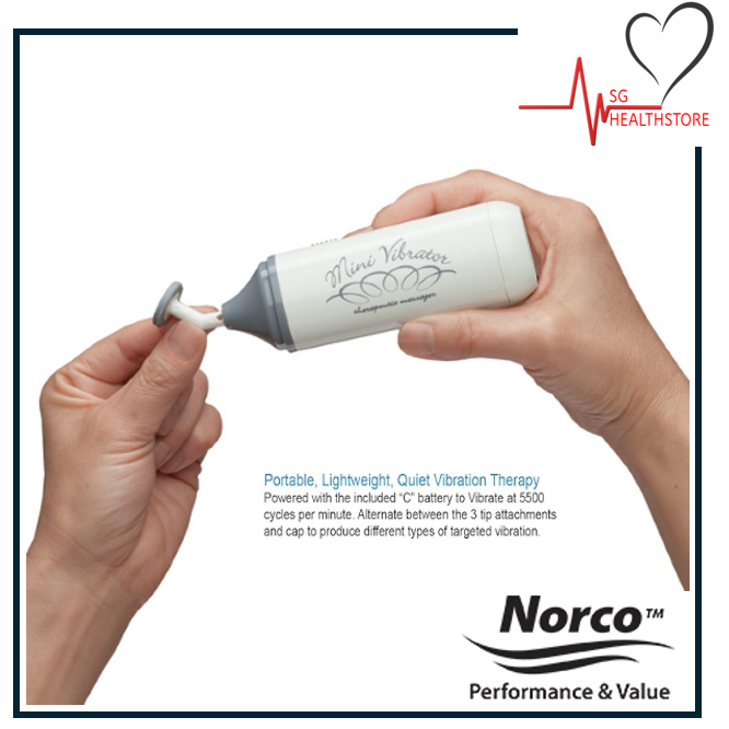 Norco Mini Vibration Therapy, Battery Operated Massager for  Desensitization, Portable Multi-Head, Travel-Size, Compact | Shopee  Singapore