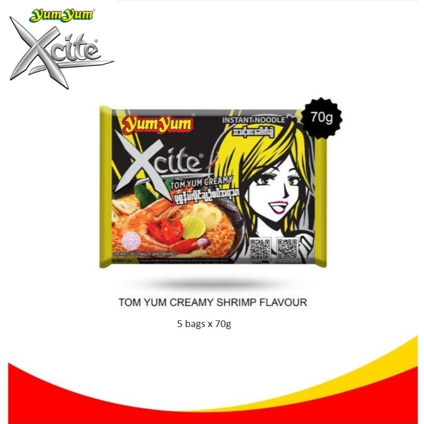 Yum Yum Xcite Instant Noodles (5 bag x 70g) | Shopee Singapore