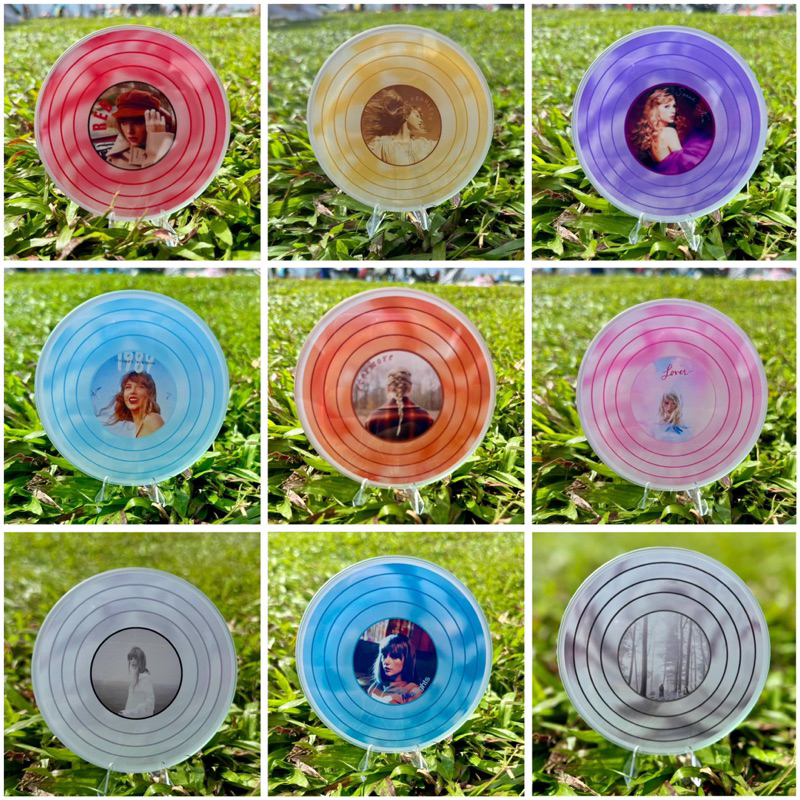 [SG] Taylor Swift Glass Vinyl Coaster | Customised TS Coasters ...