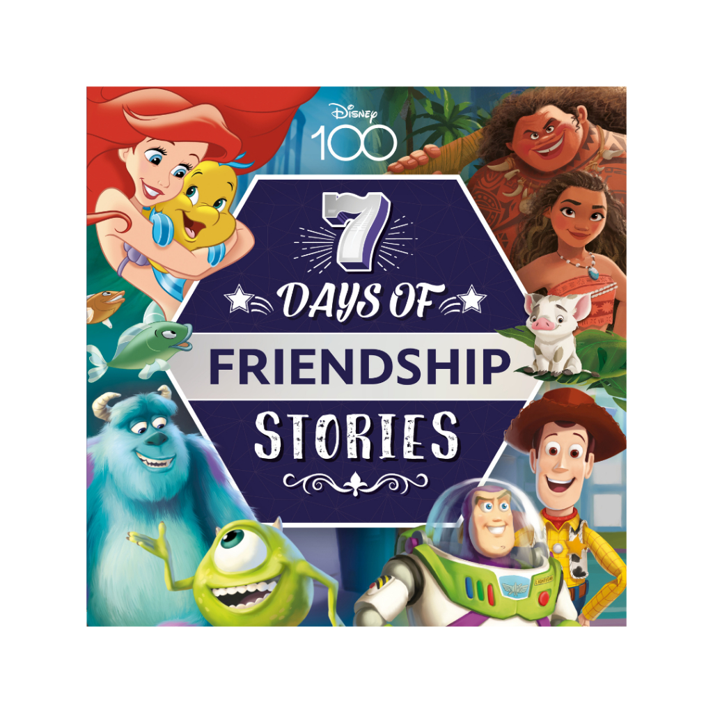 Disney Princess 7 Days of Story Book Collection For Kids (142 Pgs