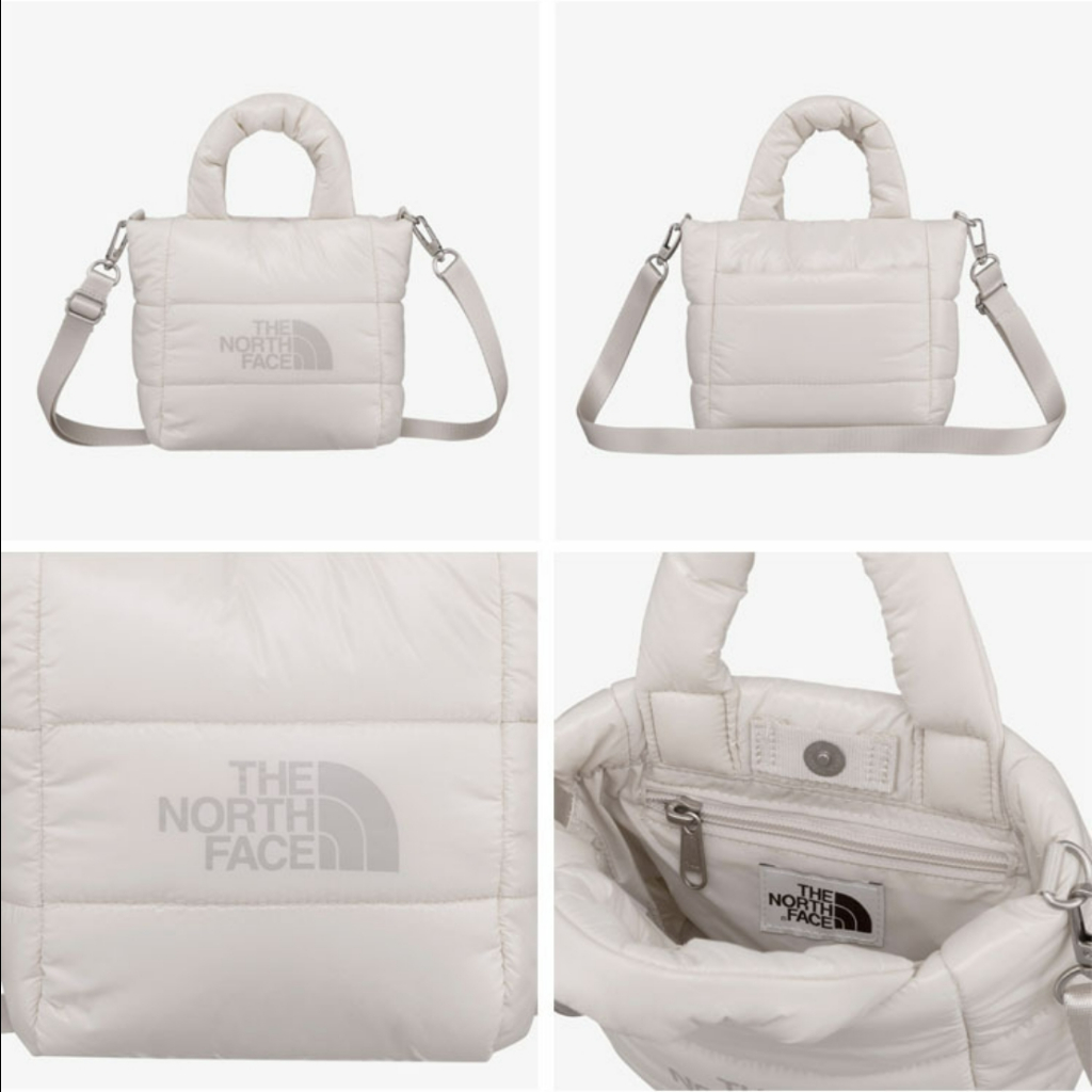 ★24-25FW★THENORTHFACE★WHITELABEL★PLUMPY TOTE BAG MINI New THE NORTH FACE PLUMPY TOTE BAG MINI NN2PQ59L SILVER GRAY