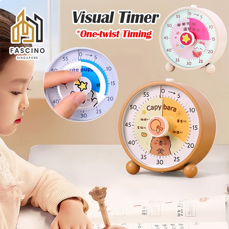 【SG】Visual Timer for kids Countdown Clock 60 Minute Classroom Timer ...