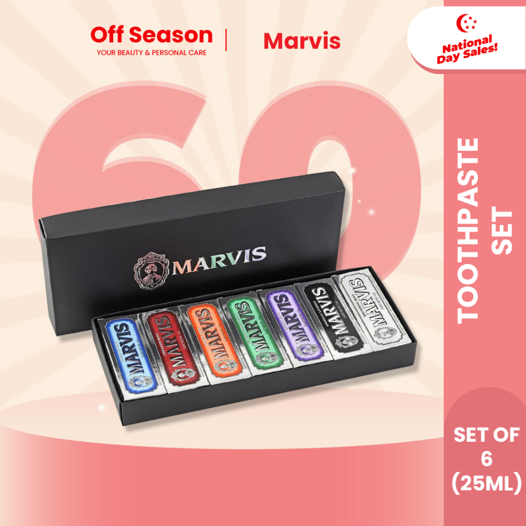 MARVIS Toothpaste 7 Flavours Collection Gift Box Set [ Travel Size ...