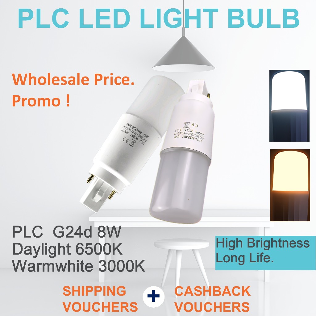 (In Stock)Plc Bulb LED Light Lamp G24d Base Bulbs Daylight 6500k ...