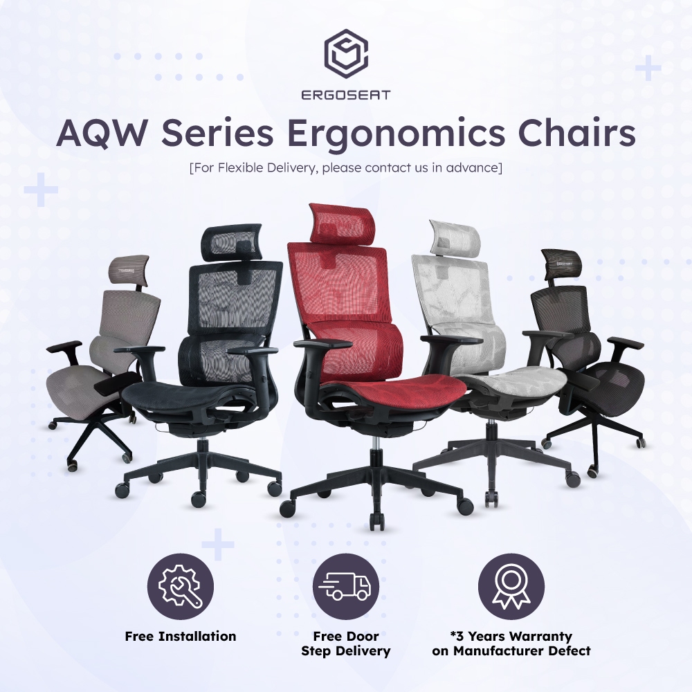 Ergoseat (AQW Series) Ergonomic Office Chair High Back Computer Chair