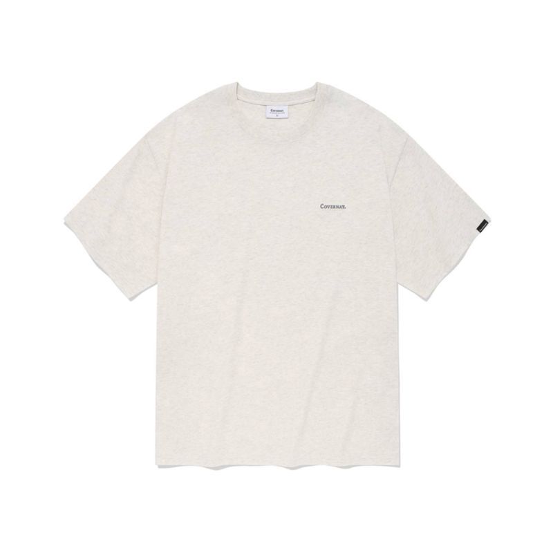 Tシャツ・カットソー COVERNAT Painting Graphic Cutting Line T-Shirt Oatmeal COMBINED PRINT T-SHIRT - Oyster-white | ZARA United States