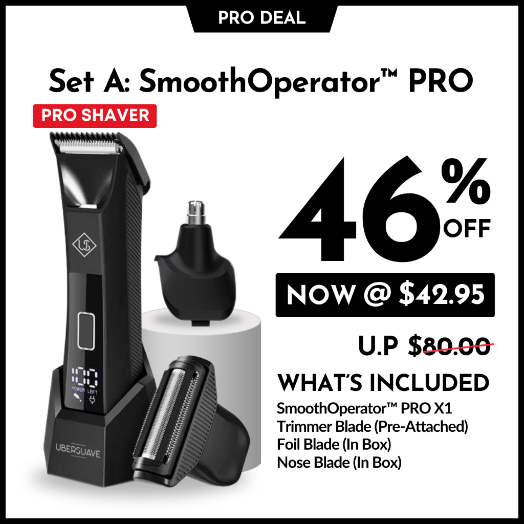 Ubersuave SmoothOperator PRO | All-In-One Face, Body & Groin Electric ...