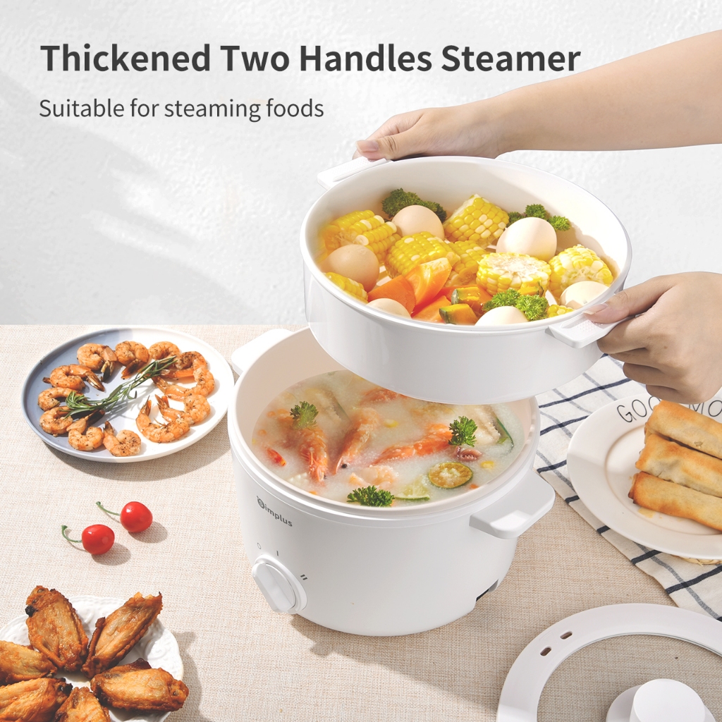Simplus Multi-Functional Electric Cooker Steamer Rice Cooker 1000W High ...