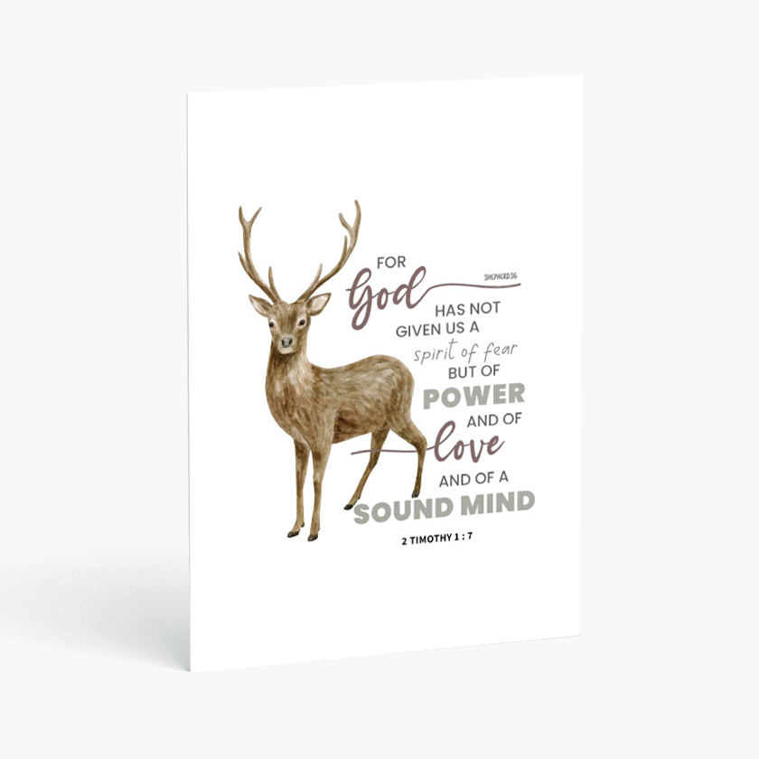 Spirit Of Power, Of Love And Of A Sound Mind - Chinese {Card}