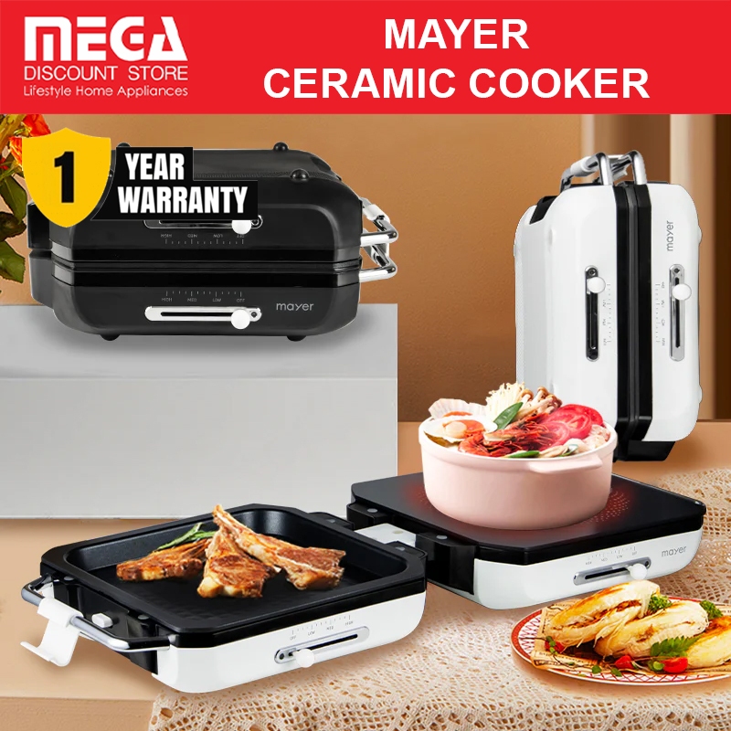 MAYER MMCCG206 FOLDABLE MULTI FUNCTIONAL CERAMIC COOKER WITH GRILL Shopee Singapore